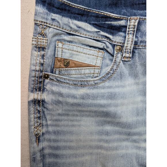 RANK 45 Men's Ringo Light Wash Stackable Straight Boot Performance Jean Size 34* - Picture 5 of 9